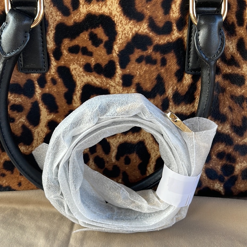 Limited Edition Michael Kors Leopard Print Faux Fur Tote - Picture 6 of 6